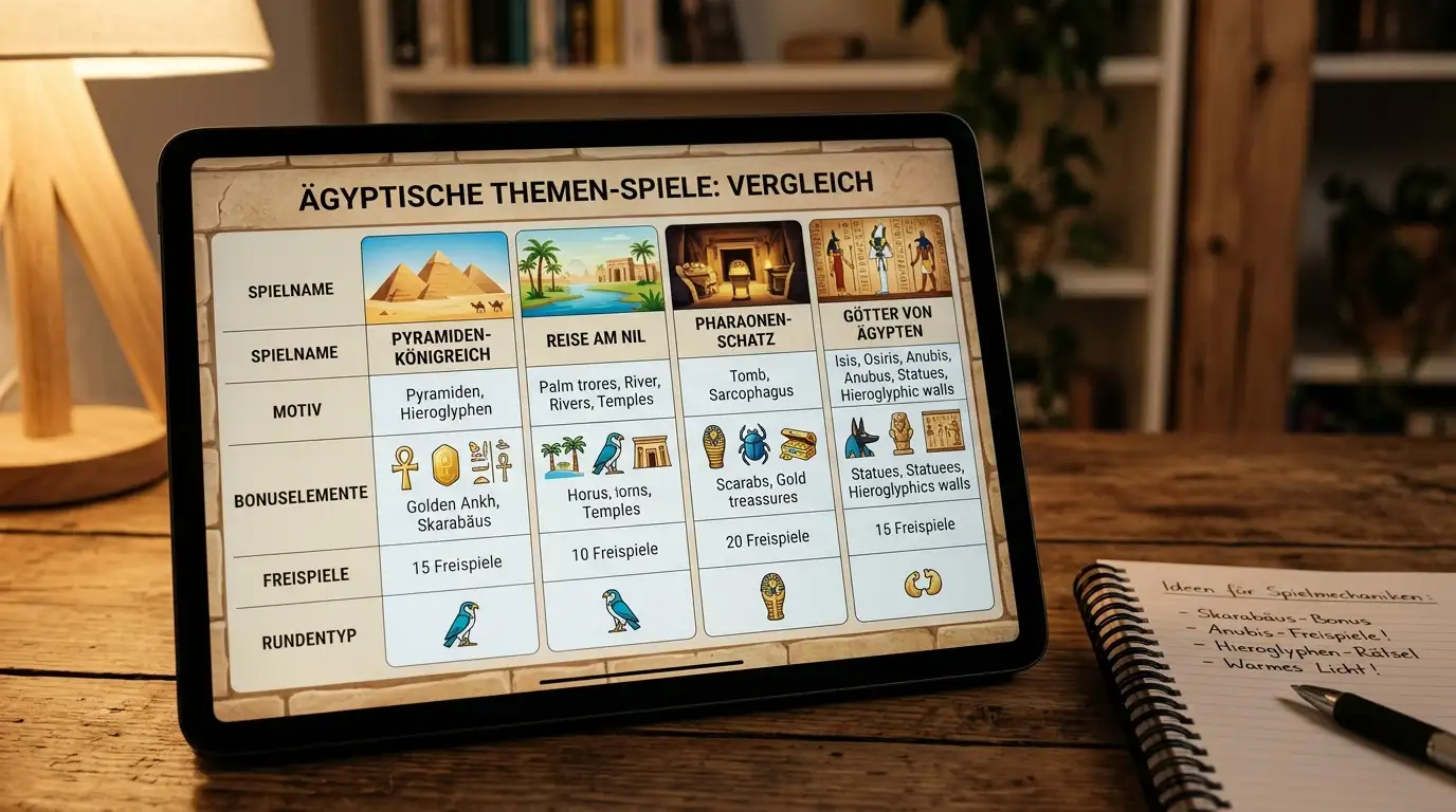 Übersicht verschiedener Book of Ra Spielvarianten auf Bildschirm
