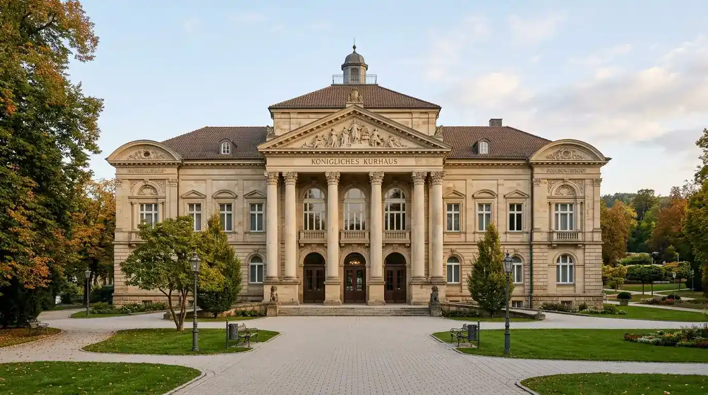 Elegantes Spielbanken-Gebäude mit klassischer Architektur in Deutschland