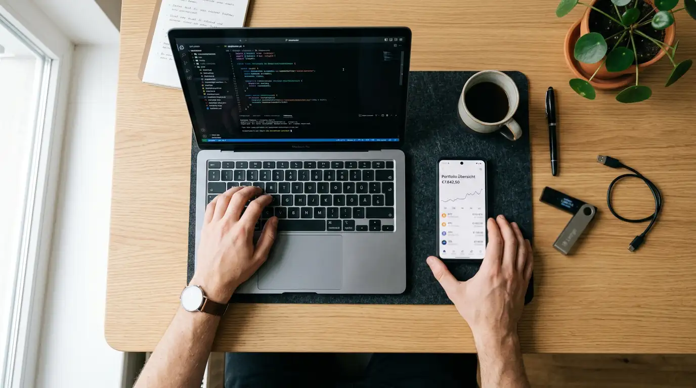 Einzahlung und Auszahlung mit Ethereum Schritt für Schritt am Desktop
