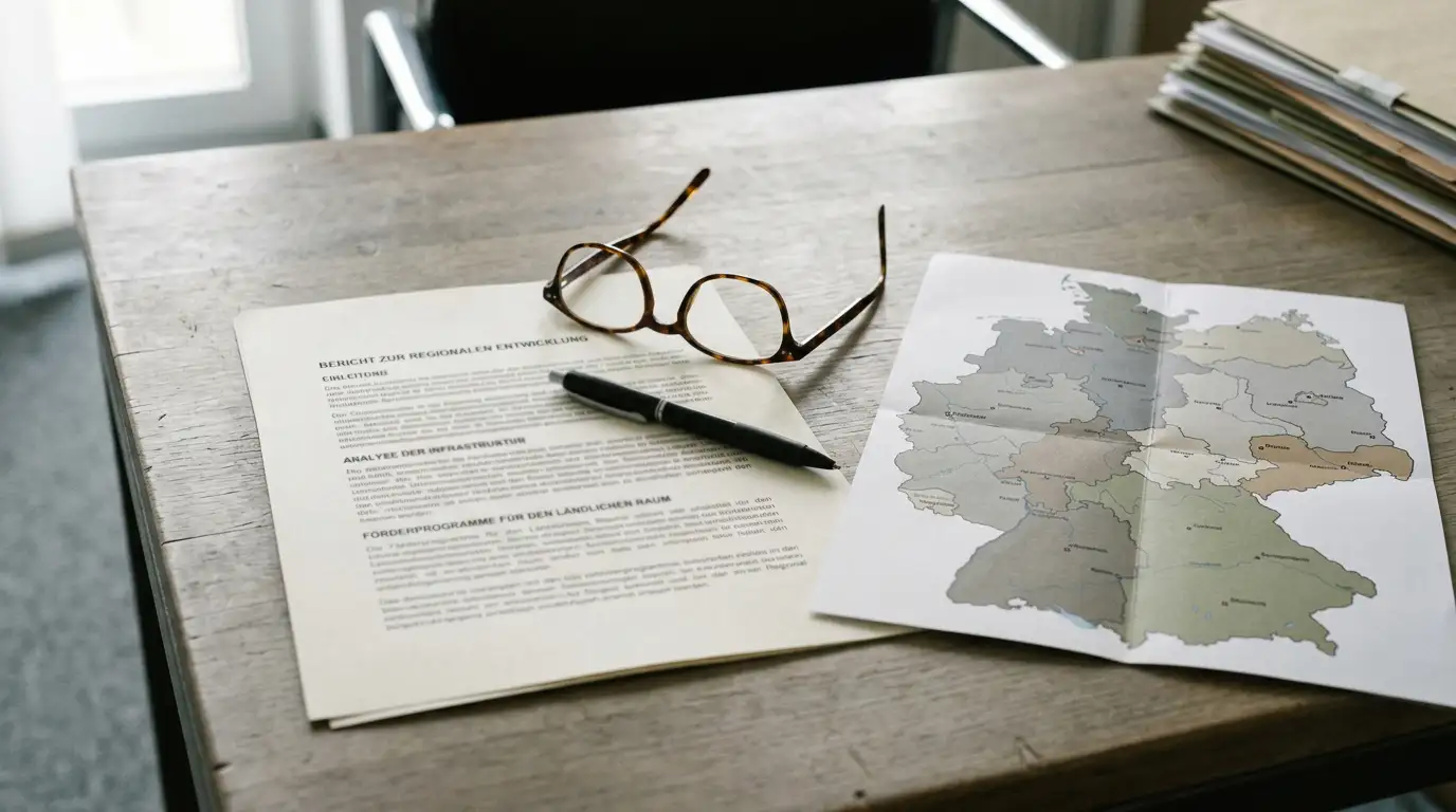 Neutrales Lizenzdokument ohne Wappen neben einer Deutschlandkarte