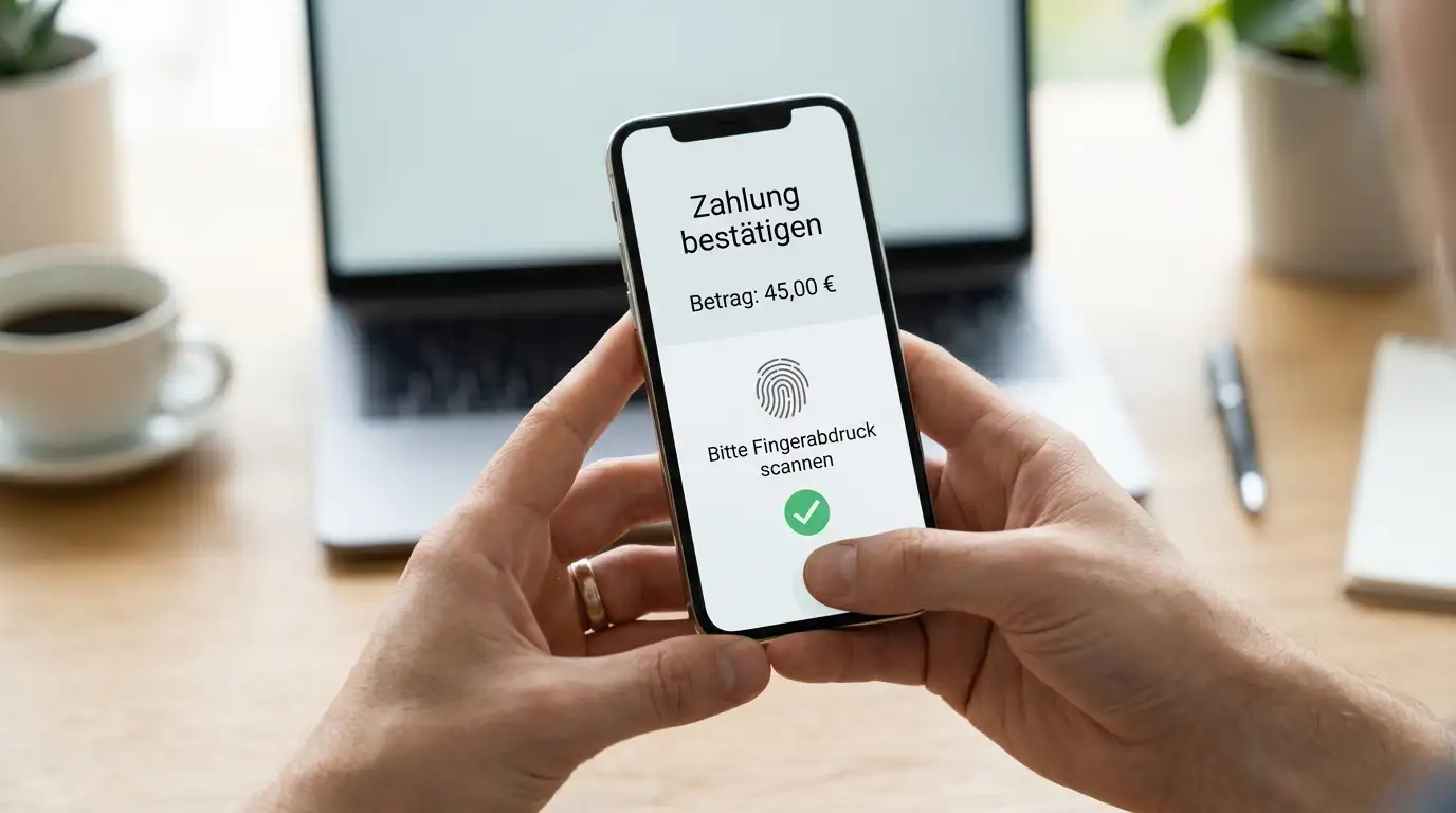 Schrittweise Einzahlung mit Google Pay im Online-Casino am Smartphone