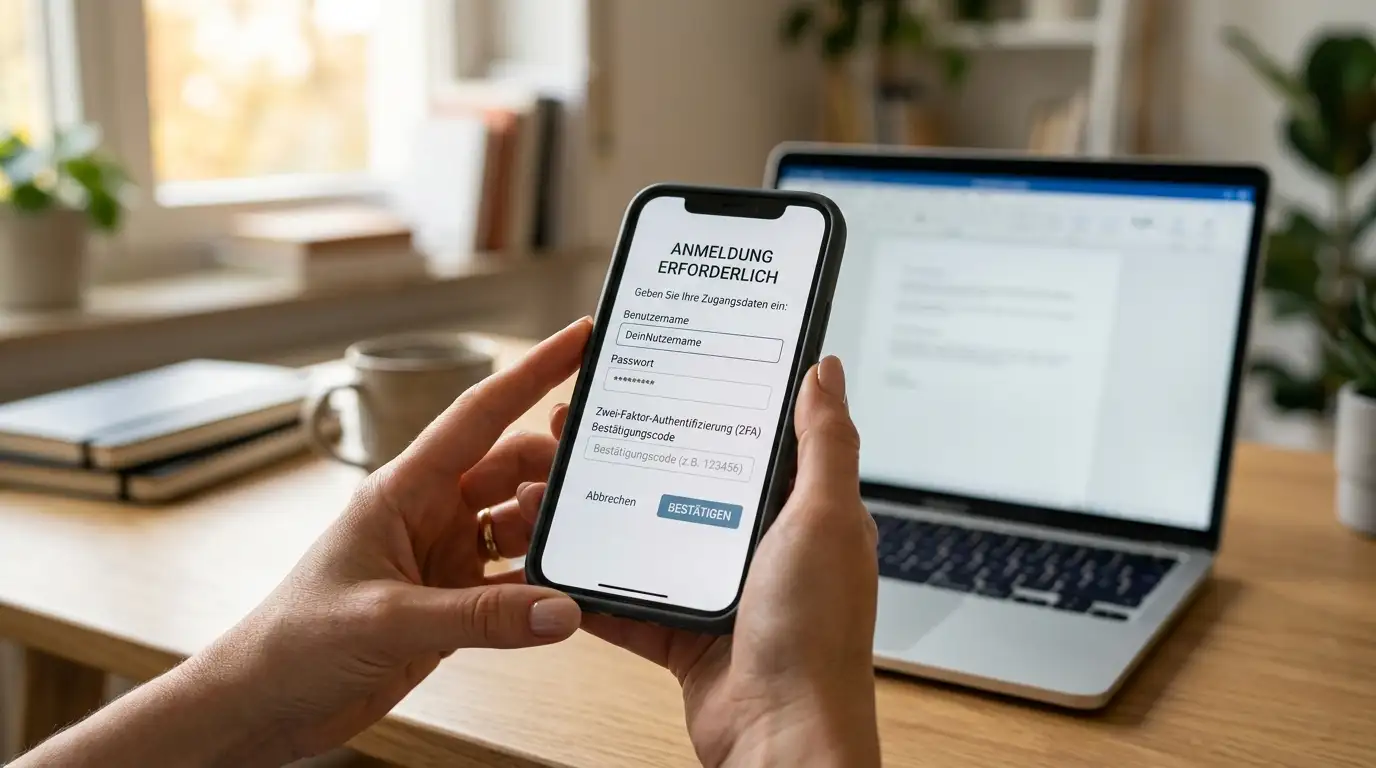 Smartphone mit Bestätigung einer Kreditkartenzahlung am Kassenmodul
