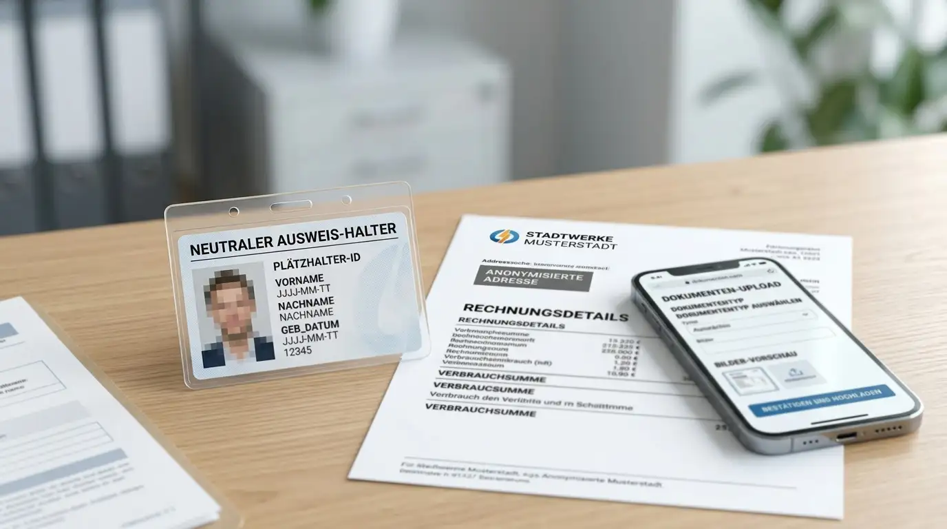Dokumente für KYC-Verifizierung: Personalausweis und Adressnachweis