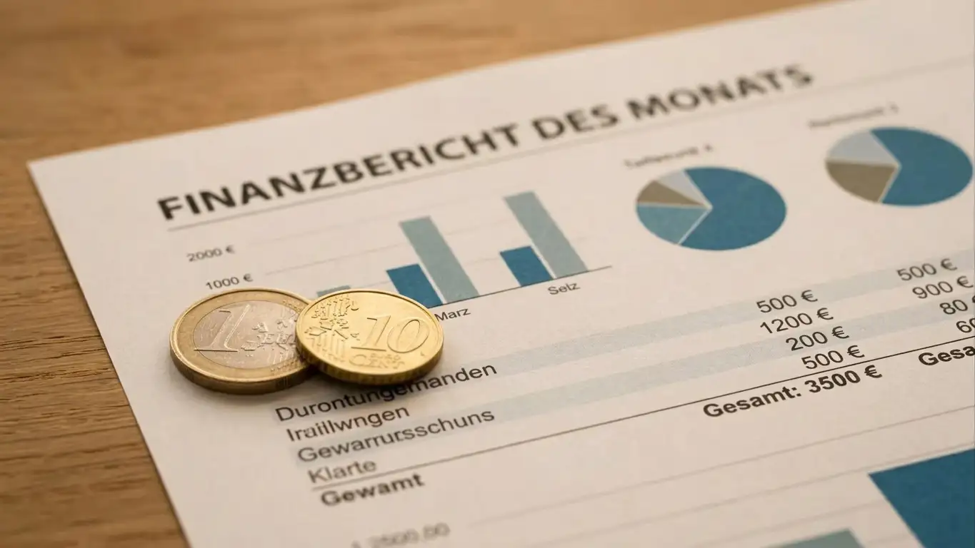 Zwei Euro-Münzen und ein Rechendokument zur Verdeutlichung von Mindesteinzahlung versus Einsatzlimit
