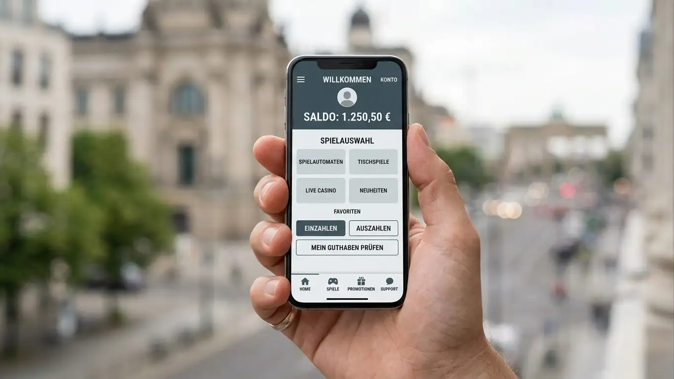 Mobiles Casino mit Bitcoin Cash und App-Nutzung auf dem Smartphone