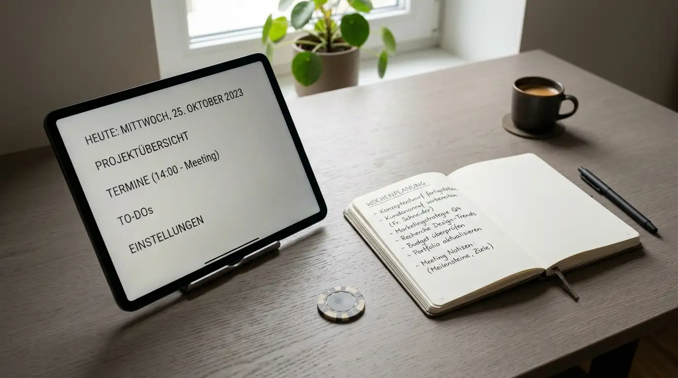 Neues Online-Casino mit Banküberweisung wird auf dem Tablet vor der ersten Einzahlung geprüft