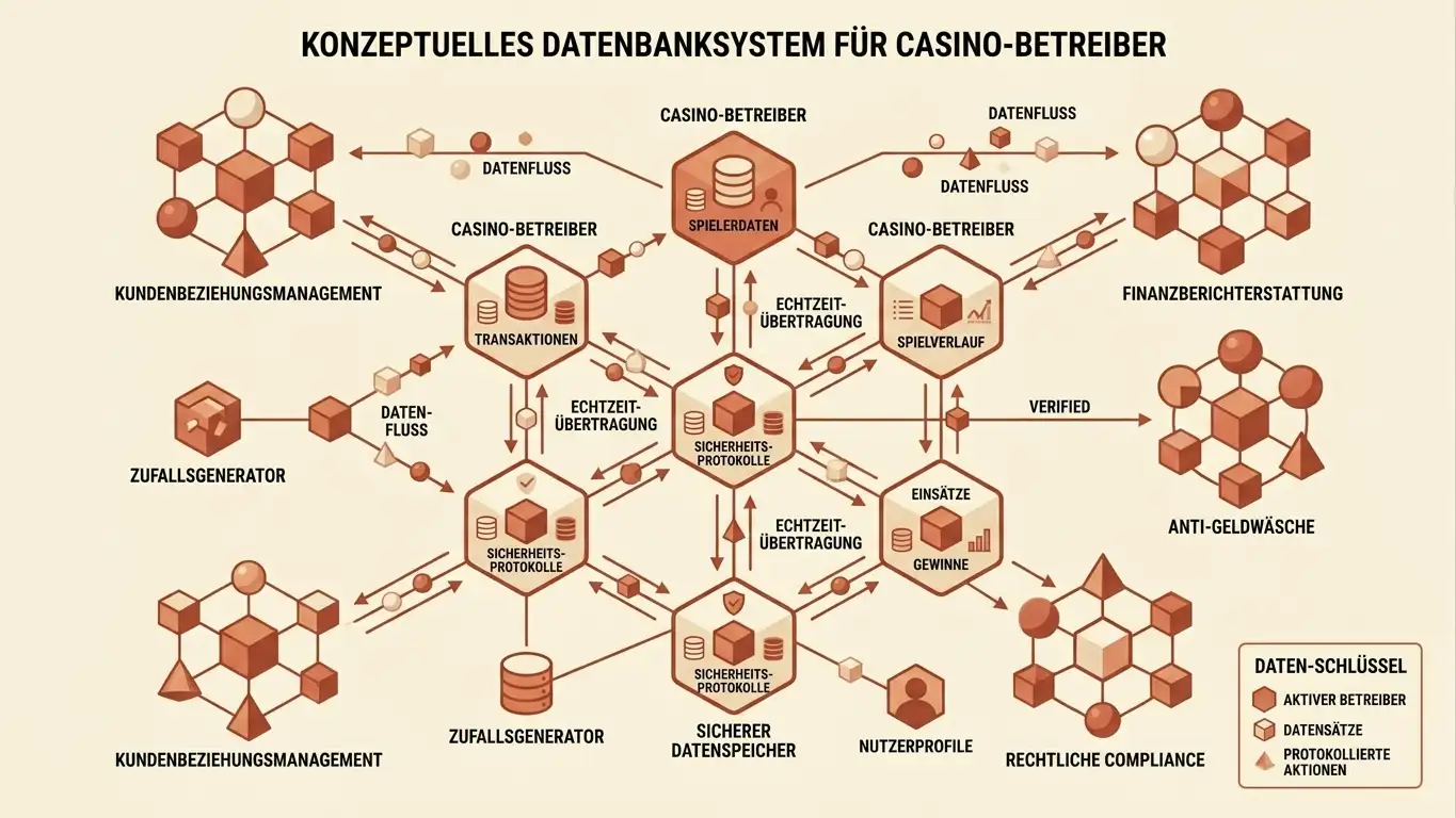 Abstraktes Datenbank-System mit vernetzten Knoten