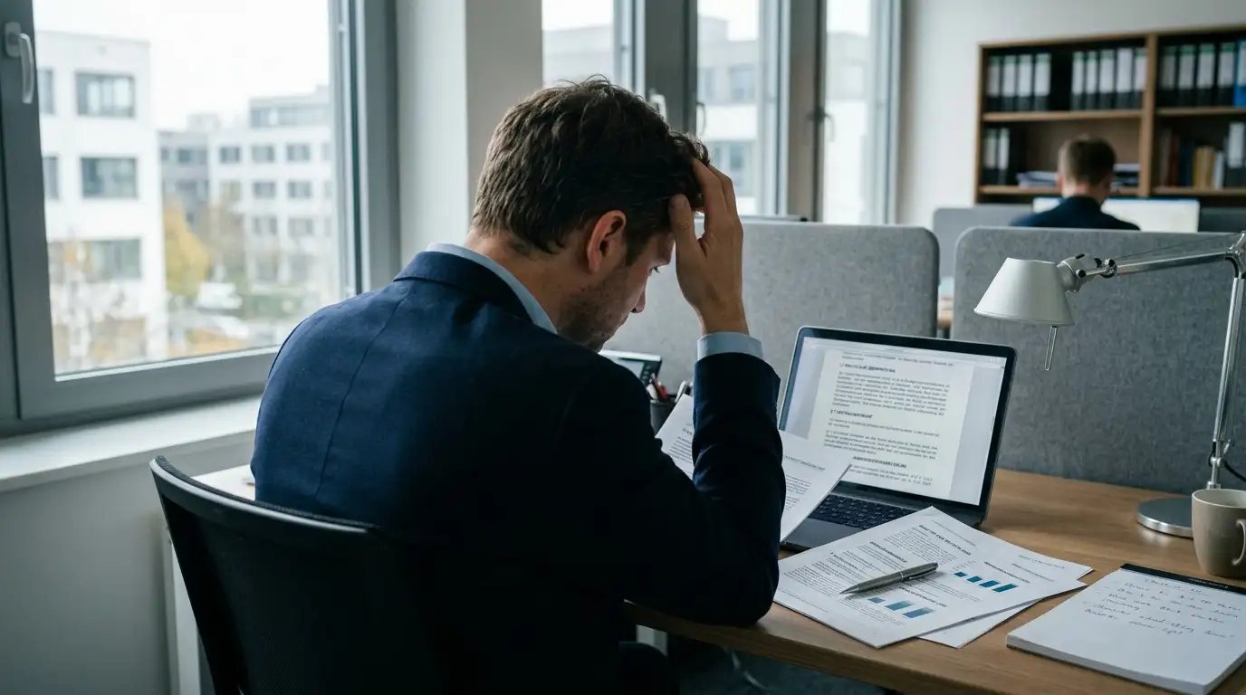 Person prüft rechtliche Dokumente zum Status von Online Casinos ohne Lizenz in Deutschland