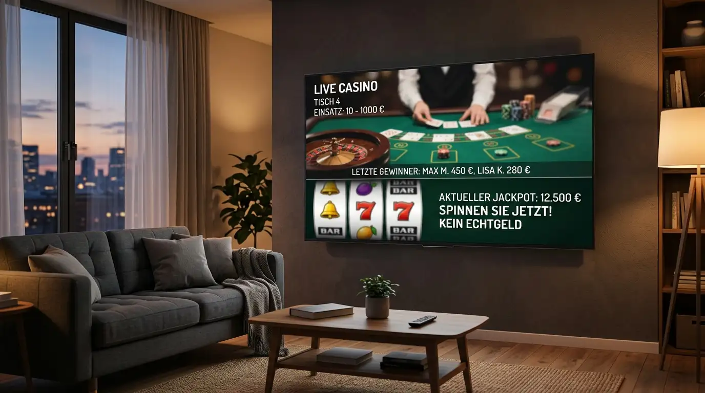 Spielautomaten und Live Casino mit XRP Guthaben am Bildschirm