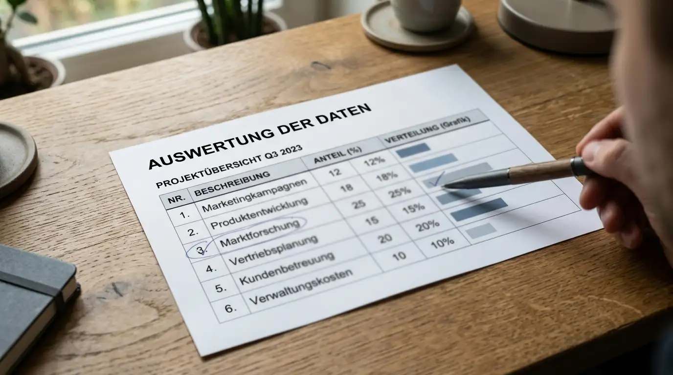Berechnungsdokument mit RTP-Vergleich zwischen verschiedenen Jurisdiktionen