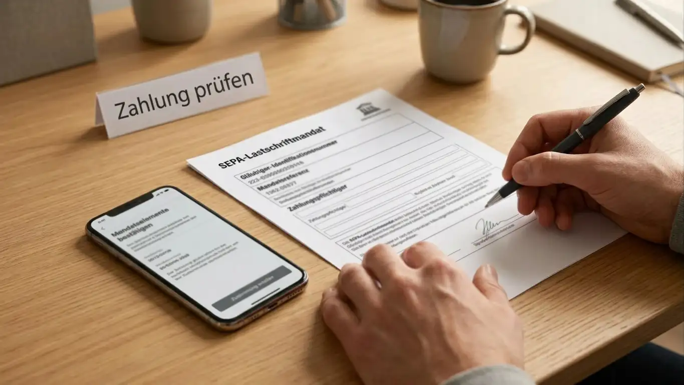 SEPA-Lastschrift Mandat und IBAN Ablauf im Online Casino