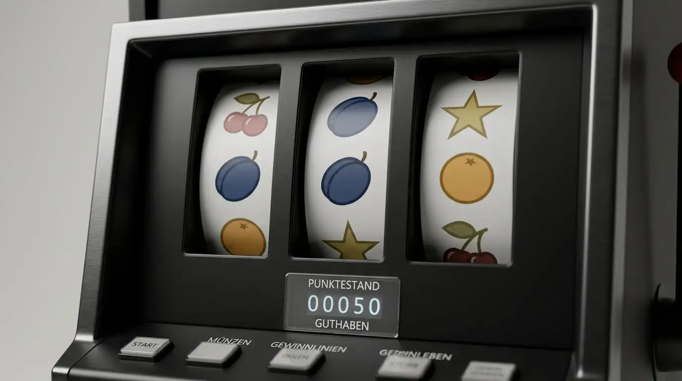 Spielautomat mit generischen Walzen und Symbolen ohne Markenbezug