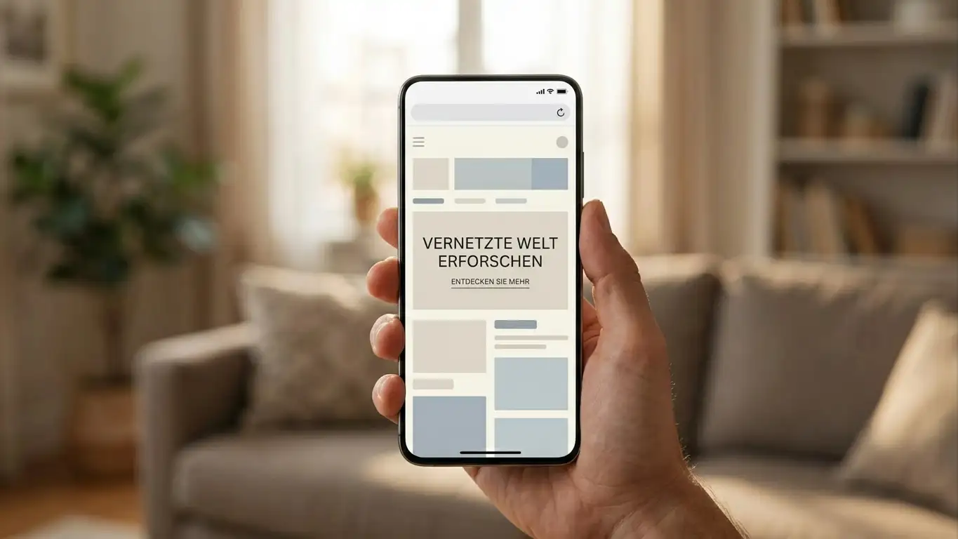 Smartphone in der Hand zeigt eine mobil optimierte Casino-Oberfläche im Browser