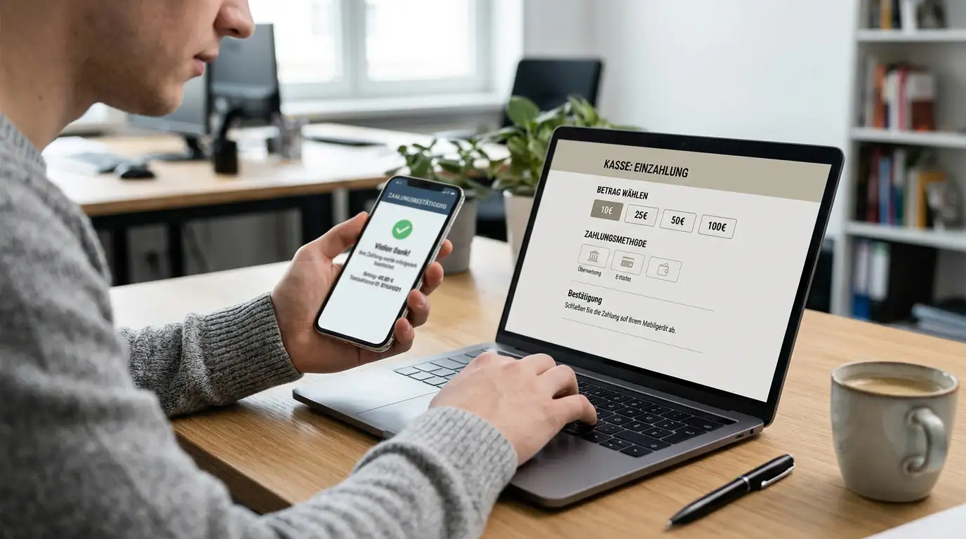Einzahlung mit TWINT per QR-Code und App-Freigabe im Schweizer Casino